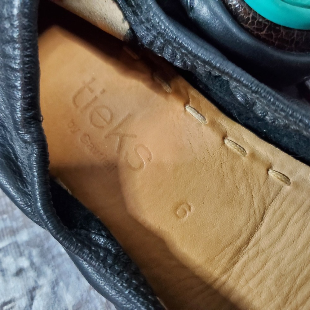 Tieks By Gavrieli Women's Folding Ballet Flats Black Matte Leather Travel Size 6 - Picture 8 of 8